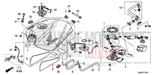 RESERVOIR A CARBURANT CB600FD de 2013